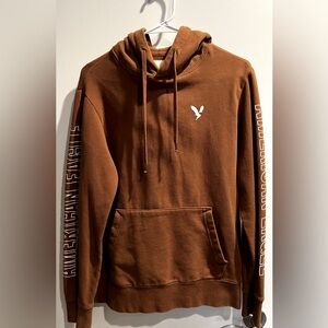 American Eagle Brown Hoodie Size Small Good Condition